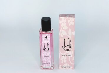 عطر ادکلن 35میل یارا صورتی الحمبرا شیشه مستطیل