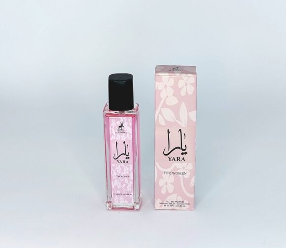 عطر ادکلن 35میل یارا صورتی الحمبرا شیشه مستطیل