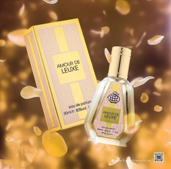 عطر ادکلن 50 میل فراگرنس ورد آمور د لوکس رایحه لالیک لامور AMOR DE LEUXE - تصویر 2
