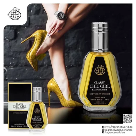عطر ادکلن 50 میل فراگرنس ورد مدل کلاسی چیک گرل CHIC Girl - تصویر 2
