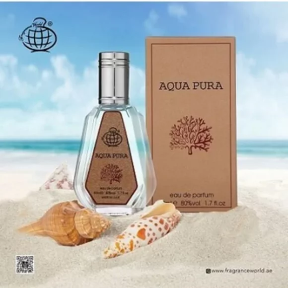 عطر ادکلن 50 میل فراگرنس ورد آکوا پورا رایحه اورتو پاریسی مگاماره AQUA PURA - تصویر 2