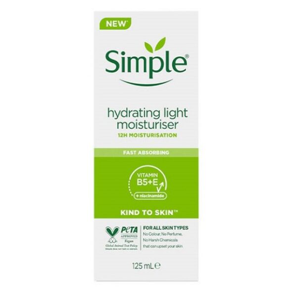 کرم آبرسان و مرطوب کننده اروپایی سیمپل حجم 125 میل Simple - تصویر 2