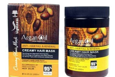 ماسک مو بدون سولفات لایتنس اصل اسلواکی 95 درصد روغن آرگان حجم 1000 میل | Lightness Argan Oil CREAM HAIR MASK 1000ml
